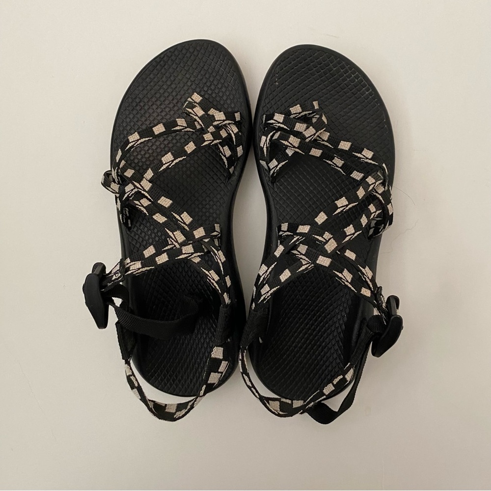 Chaco black and white sandals